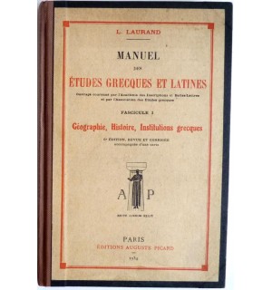 Manuel des études grecques et latines